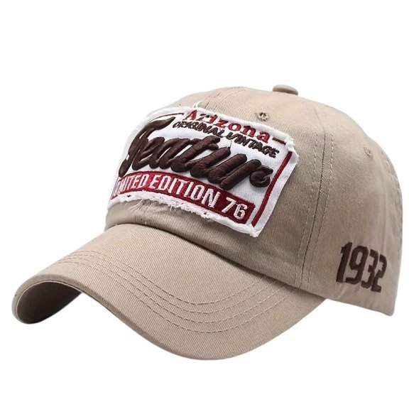 Knite Gorra Vintage Arizona Bordada Hombre Algodón Ajustable Estilo Retro