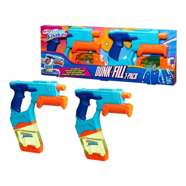 Lanzador Hasbro NERF Super Soaker Mini Dunk 2 pack