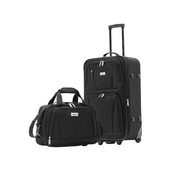 Set Maleta De Tela 20 In Expandible Y Neceser Impermeable