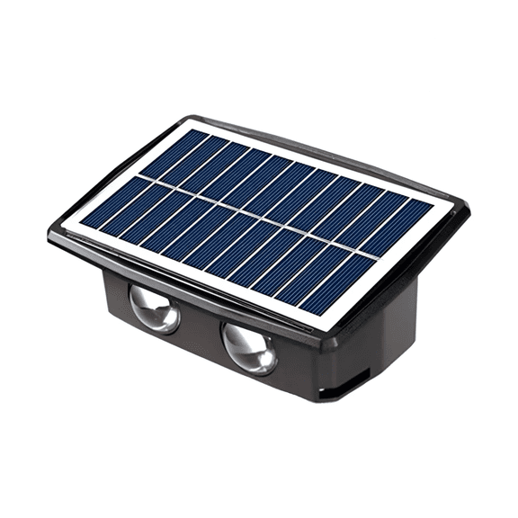 Luz Solar Jardin Lamparas Iluminacion Exterior Arbotante Led Malubero Negro