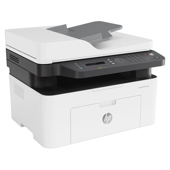 HP Impresora Multifuncional HP Laser MFP 137fnw, Negro, Dúplex (Doble Cara) Manual, WiFi (4ZB84A)