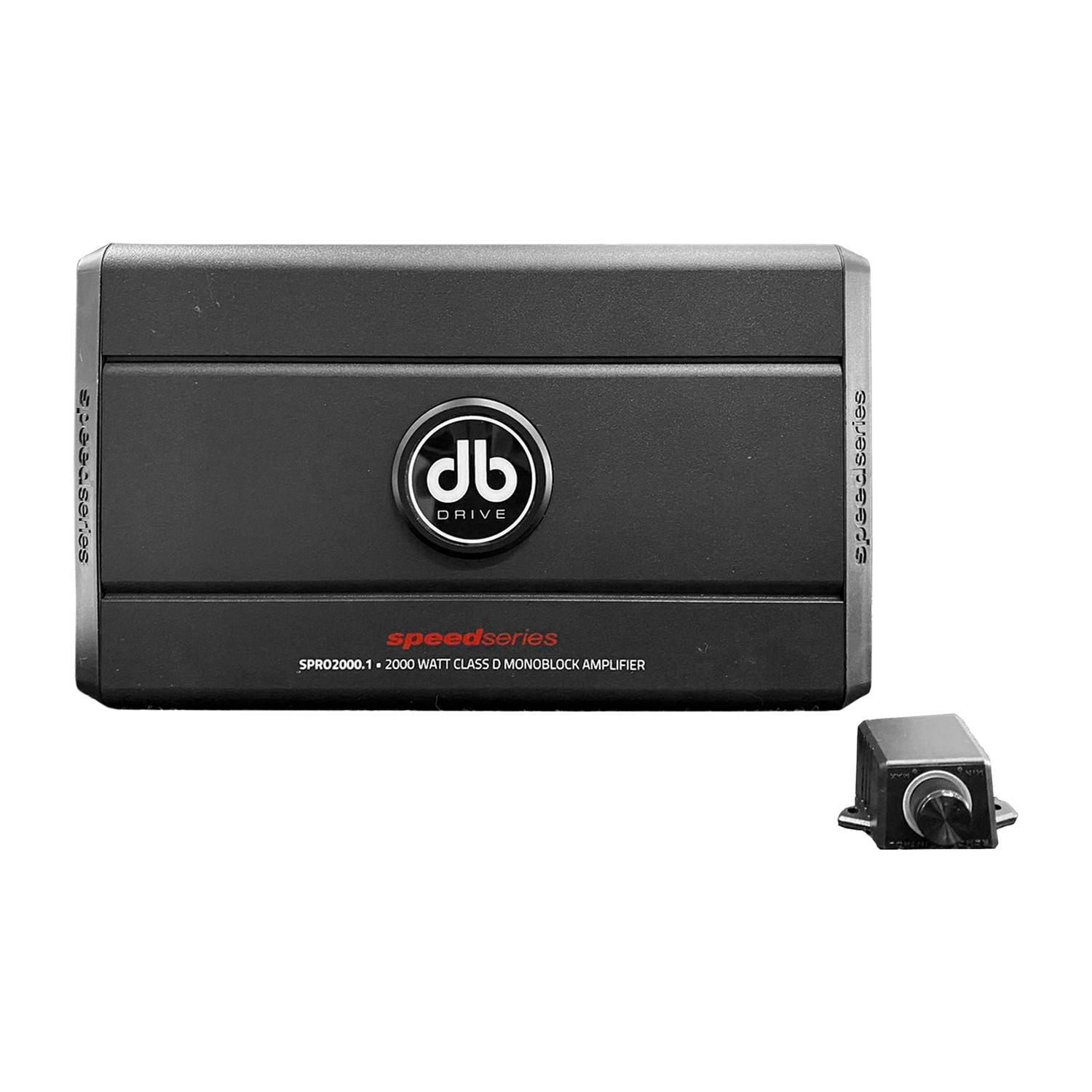Amplificador Monoblock DB Drive SPRO2000.1 2000 Watts Clase D con Controlador de Bajos DB Drive Amplificador DB Drive SPRO2000.1