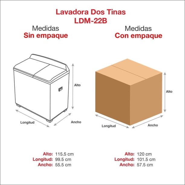 Imagen 4 de Lavadora Koblenz dos tinas 22 kilos