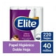thumbnail image 1 of Papel higiénico Elite Ultra suave 40 rollos con 220 hojas dobles c/u, 1 of 4