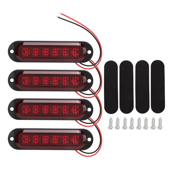 Luces Laterales ANGGREK 6 LED Estroboscópica IP65 Alto Brillo 3000K para Camiones