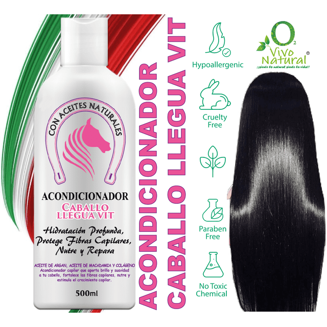 Acondicionador VIVONATURAL Llegua Vit 500 ml Brillo y Suavidad
