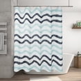 thumbnail image 1 of Cortina de Ducha de Plástico, Gruesa, Impermeable y Resistente al Moho, Cortina de Baño con Separación de Agua, 80 x 180 cm, para Baño, Dormitorio, Inodoro, 1 of 6