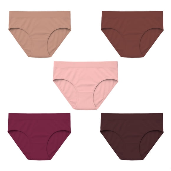 Pantaleta Secret Treasures para Mujer, Seamless, Multicolor Talla G 5 Piezas