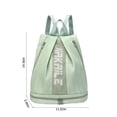 thumbnail image 3 of Mochila de gimnasio para mujer con compartimento para zapatos y bolsillo húmedo, bolsa deportiva impermeable y ligera para viajar, 3 of 8