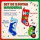 thumbnail image 5 of Set de 3 Botas Navideñas Ho Ho Roar 20 cm Decoración Ideen, 5 of 5
