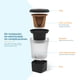 thumbnail image 4 of Ecofiltro Purificador, Dispensador y Filtro de Agua Twist (10 L) Color Negro con Llave de Acero, 4 of 10