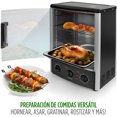 thumbnail image 2 of Horno Eléctrico Multifunción con Asador NutriChef, Horno de Convección Vertical de 23 Litros con Puerta de Vidrio, para Asar y Gratinar, Temporizador y Control de Temperatura, 34 × 31 × 48 cm, 2 of 4