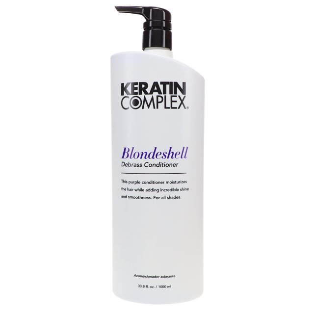 Acondicionador Keratin Complex Blondeshell 1000 ml KERATIN COMPLEX SMOOTHING THERAPY BY COPPOLA Complejo Keratin RubioShell Debrass Conditioner 33.8 oz