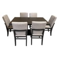 thumbnail image 3 of Set de Comedor SALVANTO Olimpo 6 Sillas 160x100 cm MDF color chocolate, 3 of 7