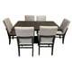 thumbnail image 3 of Set de Comedor SALVANTO Olimpo 6 Sillas 160x100 cm MDF color chocolate, 3 of 7