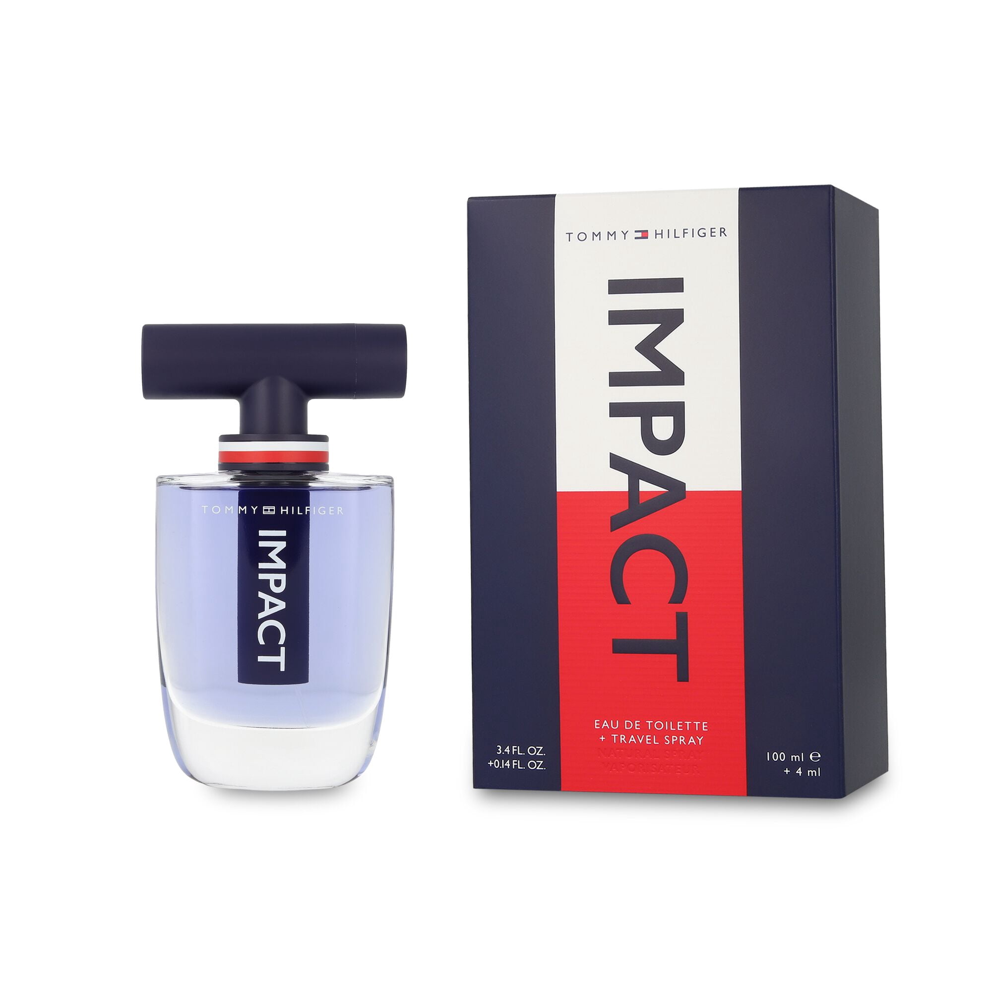 Tommy Impact 100Ml Edt Spray Tommy Hilfiger Tommy Hilfiger 3.4oz EDT Spray, 4ml (Mini) Travel Spray 2 Pc Gift Set