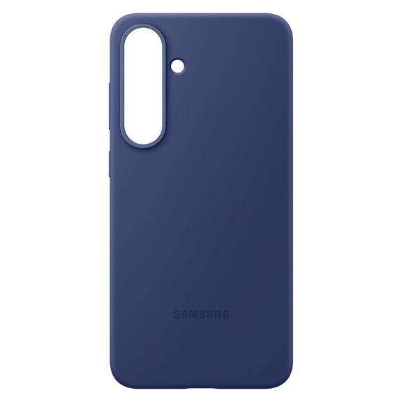 Funda protectora de silicona para Samsung Galaxy S25, azul