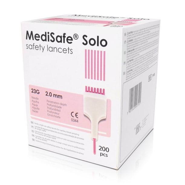 Lancetas Retráctiles MediSafe Solo 23 G - 200 pzas - STREFA
