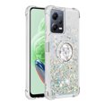 thumbnail image 2 of Funda para Xiaomi POCO X5 5G con Brillo Líquido Flotante, Purpurina, Parachoques y Anillo Giratorio Soporte, 2 of 5