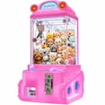 thumbnail image 1 of Maquina Garra Peluches Mini Audiotek Doll Caza Luz Led Sonido Rosa, 1 of 8