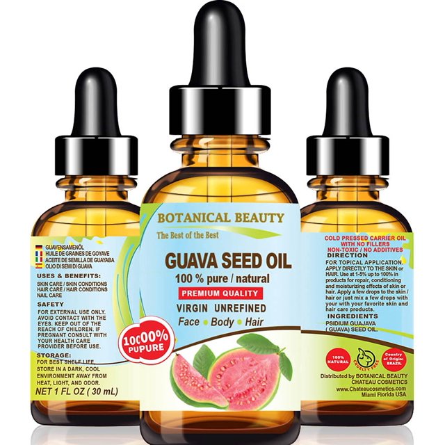 Aceite de semilla de guayaba Botanical Beauty 30 ml puro y virgen
