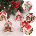 thumbnail image 4 of adornos de casa de jengibre para árbol de Navidad, decoraciones colgantes para fiestas., 4 of 4