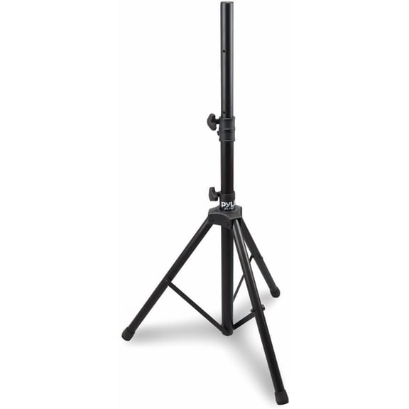 Tripie para Bocina Premium Pyle, Soporte Ajustable, Diseño de Acero Resistente, Compatibilidad Universal de 35mm, Pasador de Seguridad, Plegable para Almacenamiento, Ideal para Bocinas Grandes