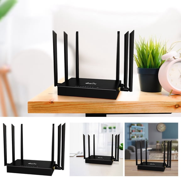 Router Wifi 6, Internet Inteligente Inalámbrico de Alta Velocidad de 300 Mbps, 6 Antenas Omnidireccionales, Plug And Play, Cobertura Global Ilimitada de Hasta 500 Mbps | Hogar, Oficina, Juegos, Strea