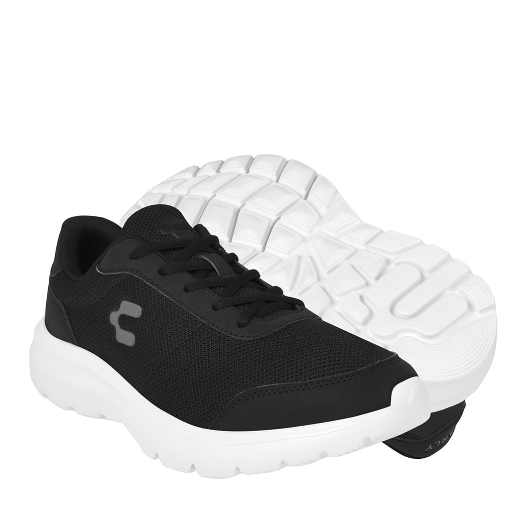 TENIS CHARLY HOMBRE 1087615001 TEXTIL NEGRO