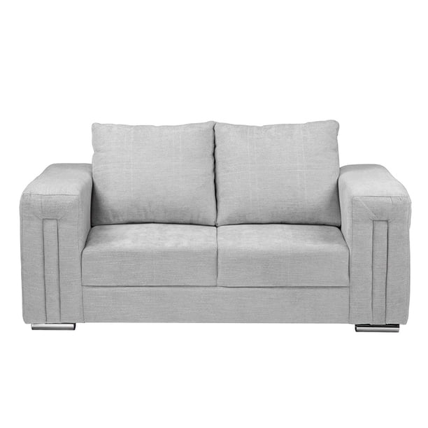 Love Seat DICASA Taos 2 Plazas Plata para Salas