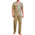 thumbnail image 1 of Conjunto De Pijama Shendy Vendy 2 Piezas Para Hombre Elegante Camisa Pantalon, 1 of 4