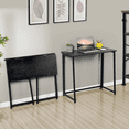 thumbnail image 1 of Escritorio HOMEMAKE FURNITURE Plegable Rectangular Industrial Clásico Negro, 1 of 7