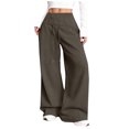 thumbnail image 3 of RKSTN Wide Leg Sweatpants for Women Plus Size High Waist Wide Leg Athletic Jogger Pants Womens Casual Solid Baggy Comfy Drawstring Running Gym Fitness Sport Pant with Pockets, 3 of 9