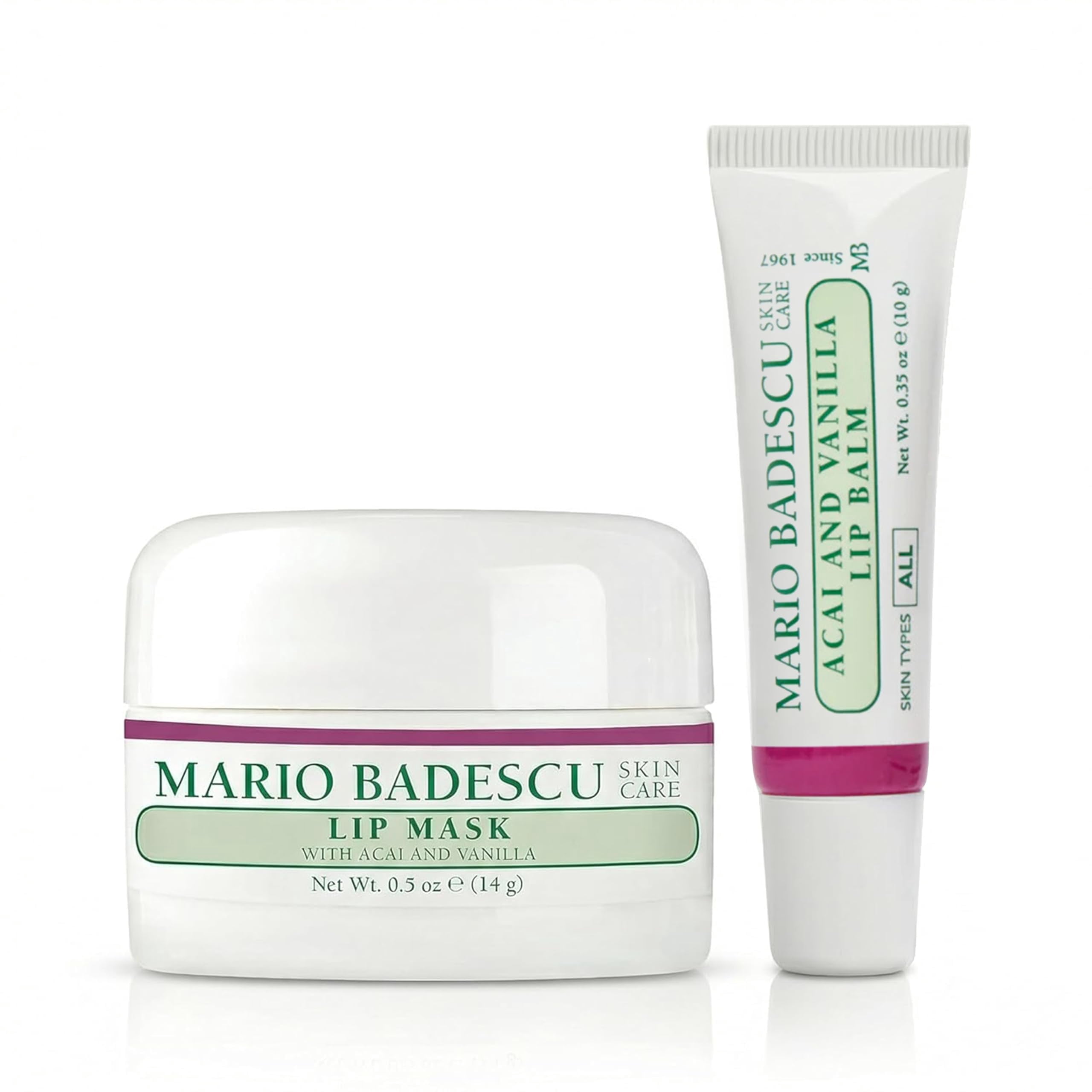 Acai Comida Bálsamo Labial Mario Badescu Dúo Acai Berry y Vainilla | Walmart en línea