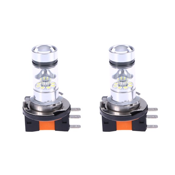 Par de bombillas LED H15 de 20 LED y 100 W para luces antiniebla, luces de cruce y luces de circulación diurna para coche (luz blanca).