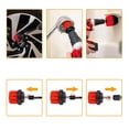 thumbnail image 4 of Kit de 3 cepillos para taladro para limpiar ruedas y baños | Eje de 1/4" de cambio rápido | Cerdas de nailon antirayaduras para bañeras, azulejos y juntas, 4 of 5