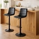 thumbnail image 1 of Sillas Altas para Barra de Cocina con Altura Ajustable Bancos Desayunador Elegante para Decoración del Hogar Fabricado 100% Poliéster y Tejido Transpirable Set de 2 Sillas Negro, 1 of 6