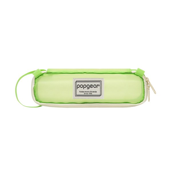 Lapicera Popgear, Color Verde, Con Cierre.