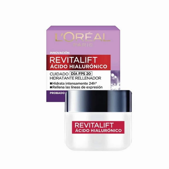 Crema facial L'Oréal revitalift día ácido hialurónico 50 ml