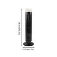 thumbnail image 2 of Ventilador de torre, ventilador sin aspas, acondicionador vertical: ventilador de torre LED negro con luz, diseño de torre miniatura, 2 of 7