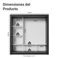 thumbnail image 3 of Ropero Closet Madesa Monaco 3 Puertas Corredizas Negro, 3 of 10