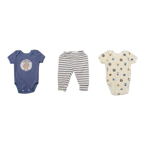 Pañaleros Baby Circus para Niño Estampado Azul Talla 0 M 3 Piezas