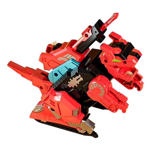 Juguete de dinosaurio transformable, juguete educativo para niños, vehículo de juego deslizante, juguete de dinosaurio para tiranosaurio rojo