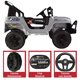 thumbnail image 4 of Camioneta Montable JOYKOO 93 cm Eléctrica para Niños Control Remoto 12v Gris, 4 of 8