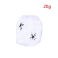 thumbnail image 1 of Billuyoard Accesorios de escena de fiesta de miedo de Halloween, telaraña elástica blanca, telaraña, decoración de Halloween de terror para Bar, casa Kits de decoración para fiestas blanco 20g, 1 of 3
