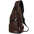 thumbnail image 1 of Mochila Cruzada de Cuero (Café) Bluelander Mochila Cruzada de Cuero, 1 of 4