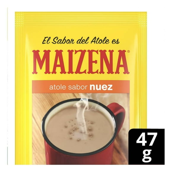 Fécula de maíz Maizena atole fortificado sabor nuez 47 g