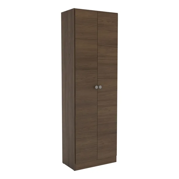 Armario Multiusos 5 Estantes Con Puertas Café