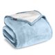 thumbnail image 1 of Bare Home Manta de Cama de Felpa Sherpa Mullida y Suave, Reversible, Liviana, Tamaño Matrimonial/queen, Azul Claro, 1 of 6