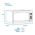 thumbnail image 4 of Horno de Microondas con Grill Teka MWG 14X 1.4 Pies Cúbicos Acero Inox, 4 of 4